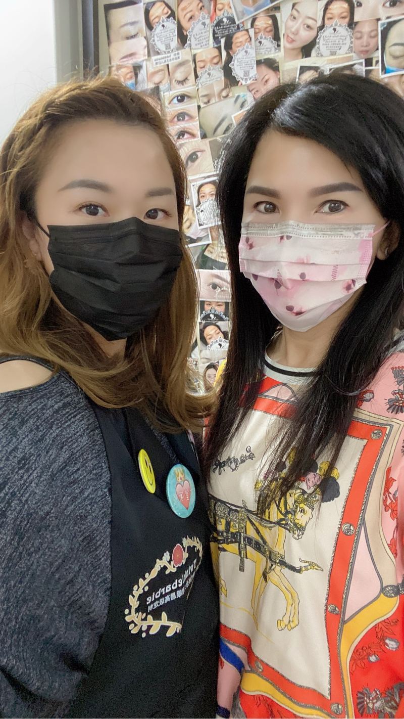 客人合影