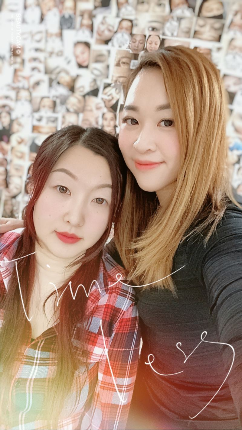 客人合影