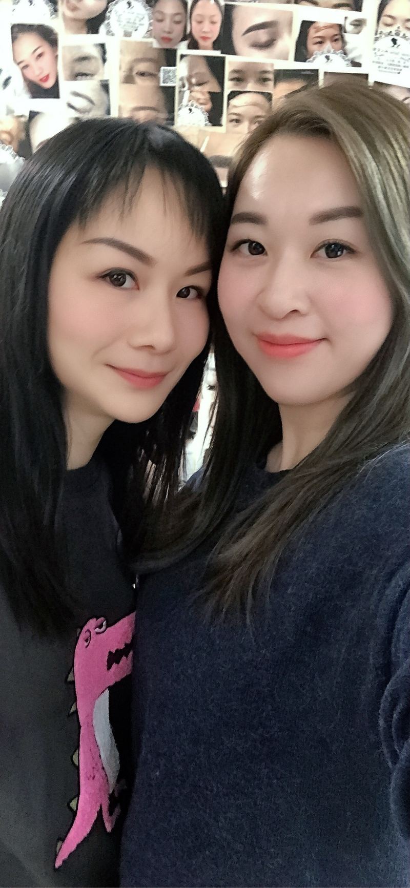 客人合影