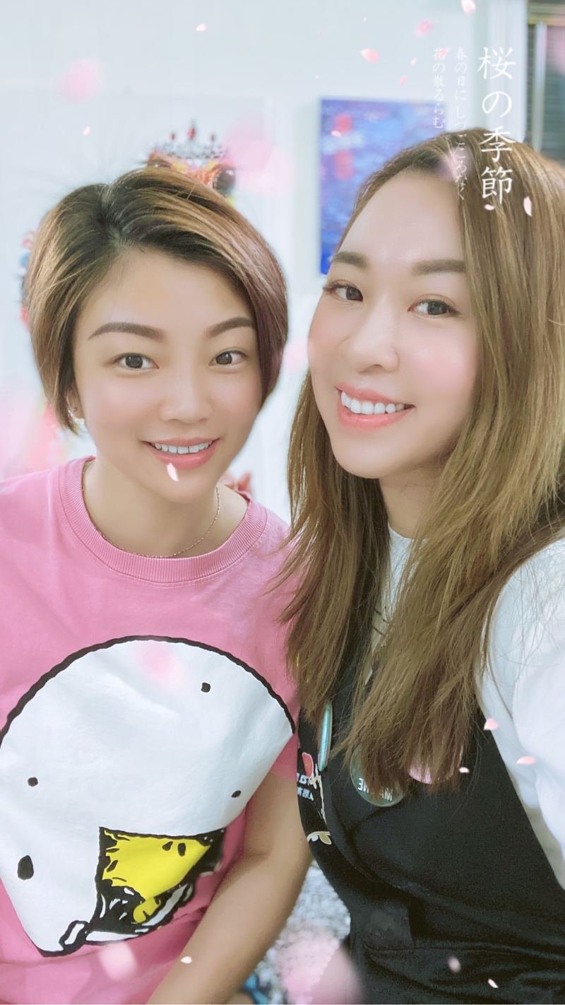 客人合影