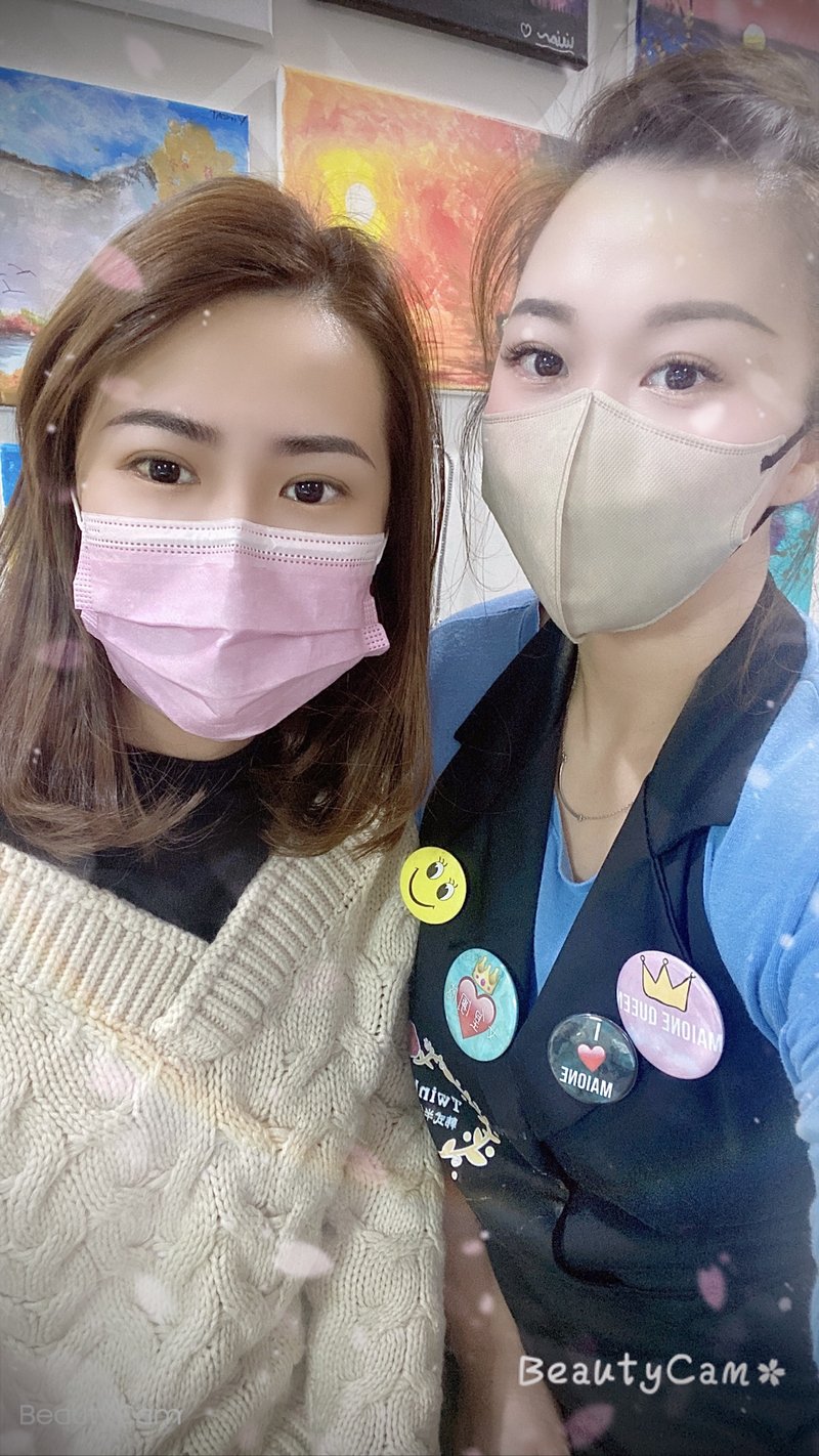 客人合影