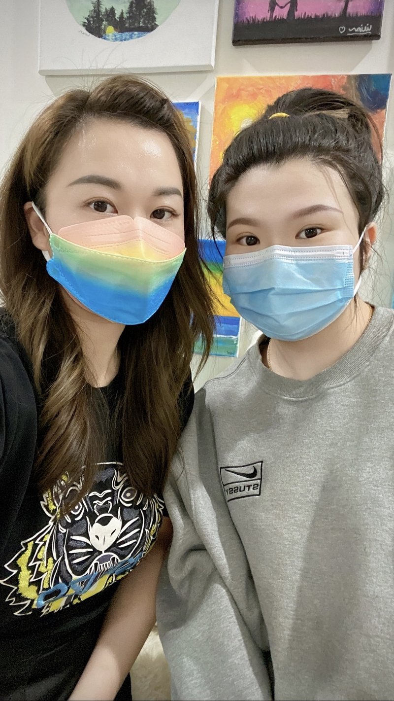 客人合影