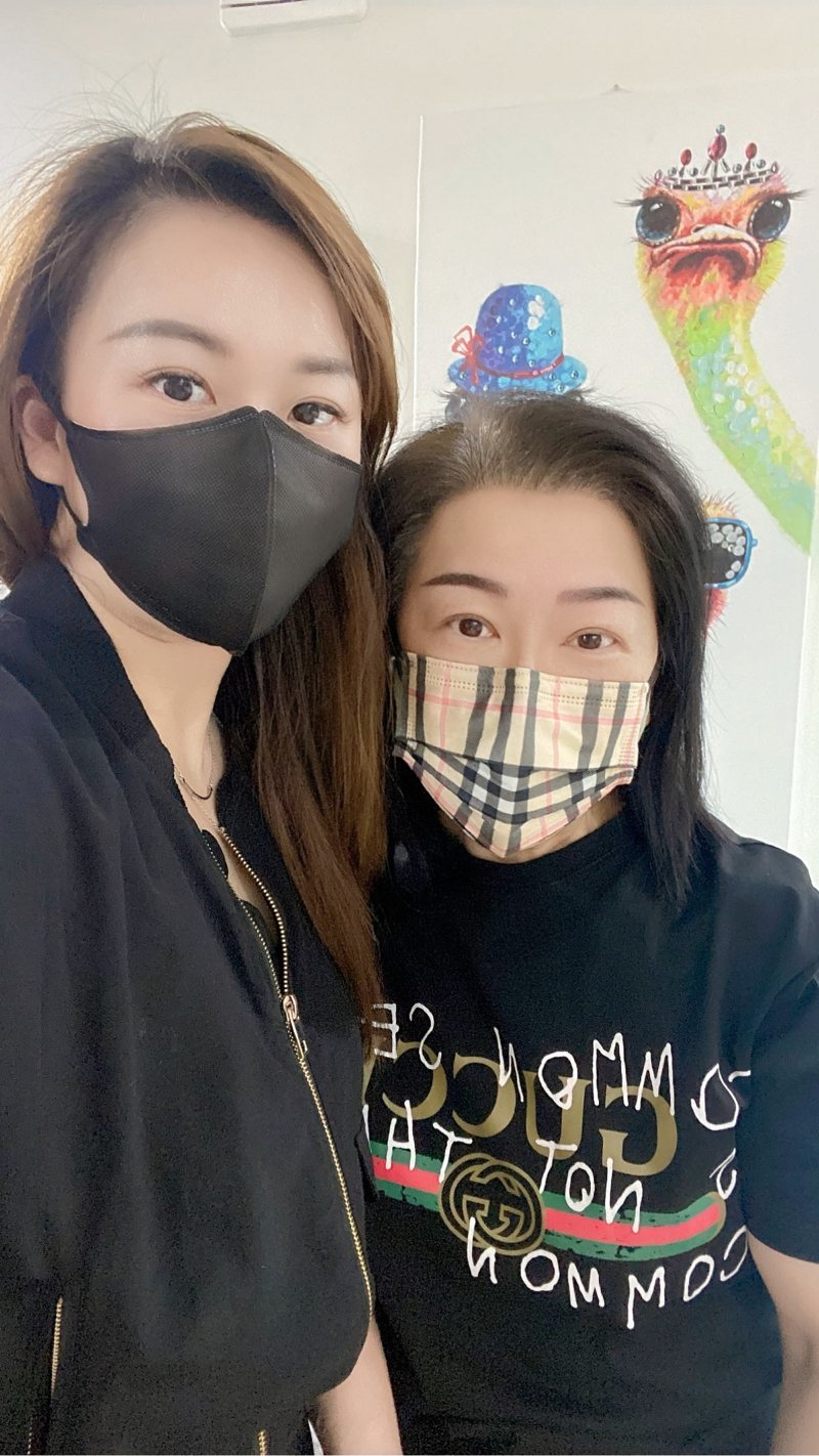 客人合影